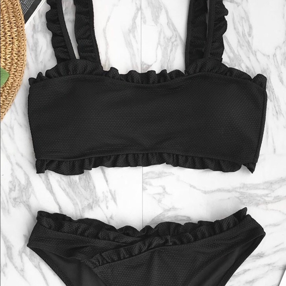 CupShe Only Love Solid Bikini Set Small